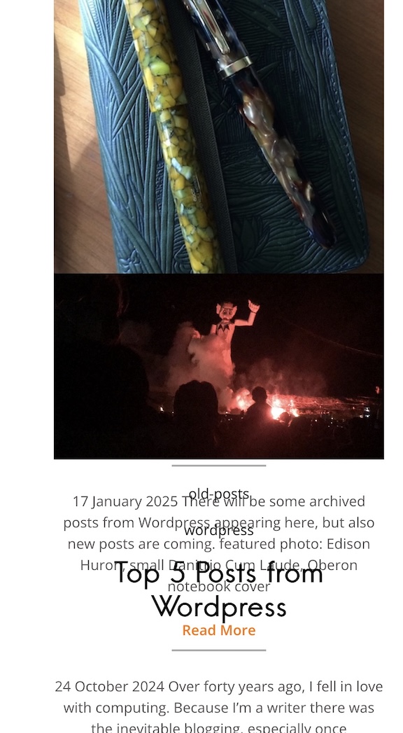 example of 2 posts colliding on the Home screen